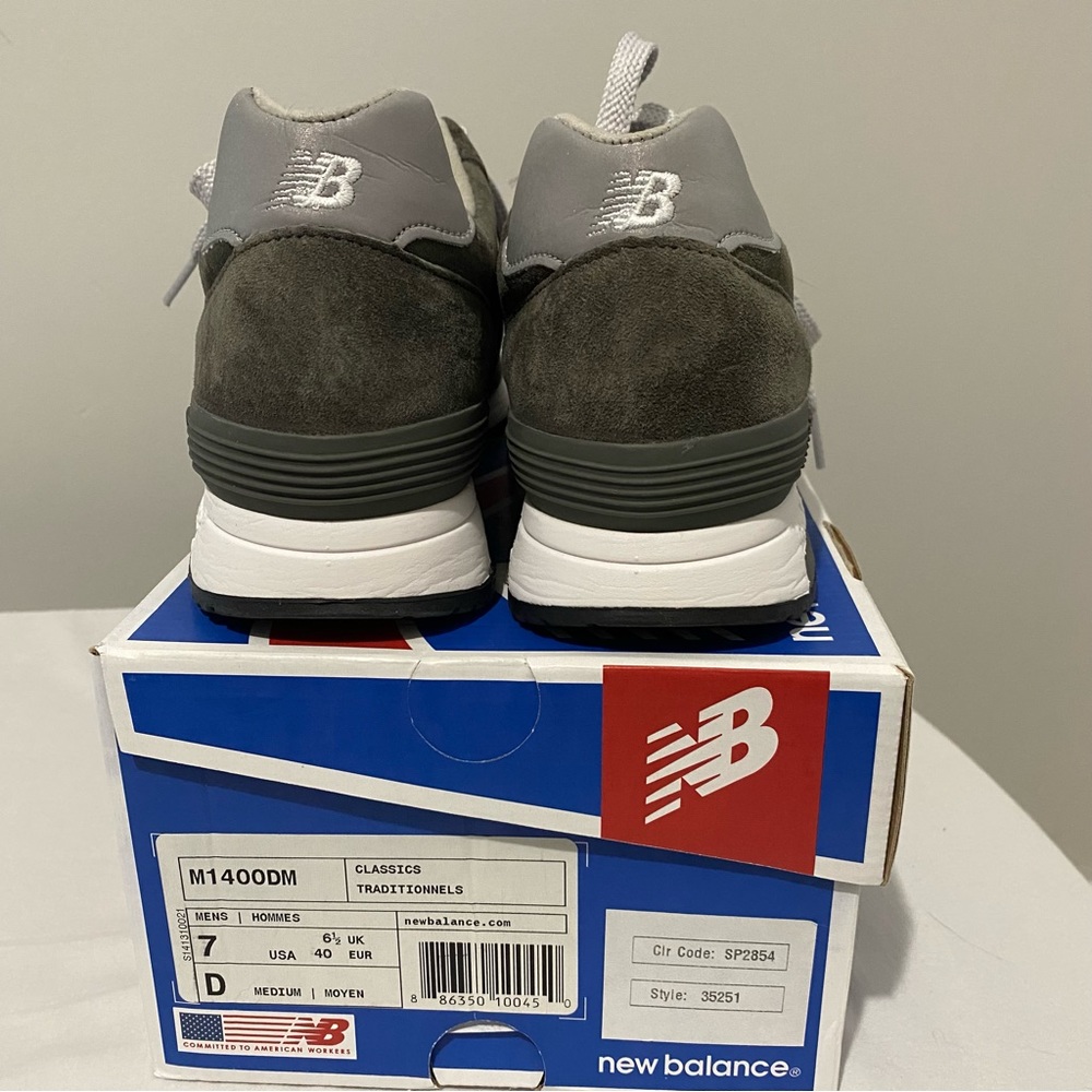 New Balance for J.Crew 1400 sneakers, military grey, men's size 7 US - Picture 11 of 12